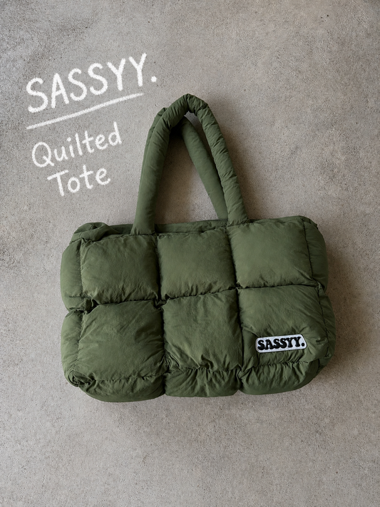 SASSYY. Quilted Tote